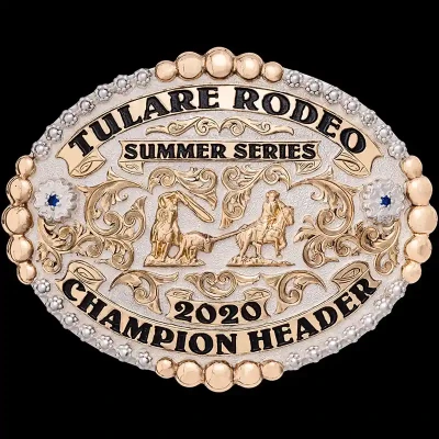 Kettleman custom western belt buckle handcrafted with engraved German silver by Molly's Custom Silver.